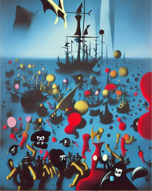 Image similar to Pirate invasion by Yves Tanguy