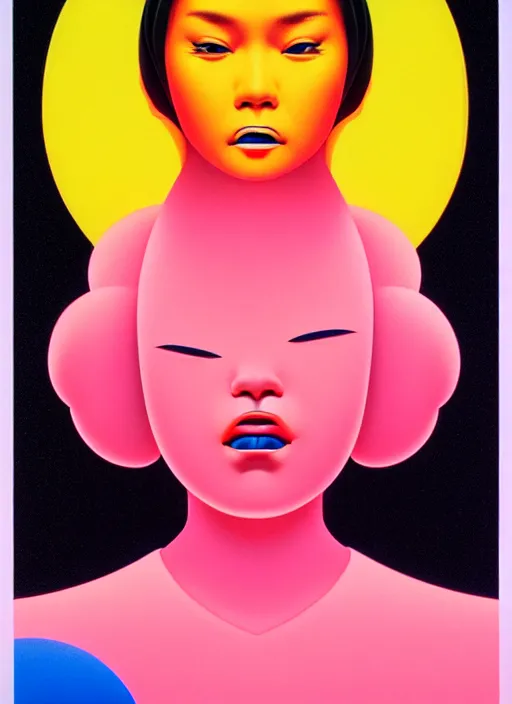 Image similar to beautiful woman vibes by shusei nagaoka, kaws, david rudnick, airbrush on canvas, pastell colours, cell shaded!!!, 8 k