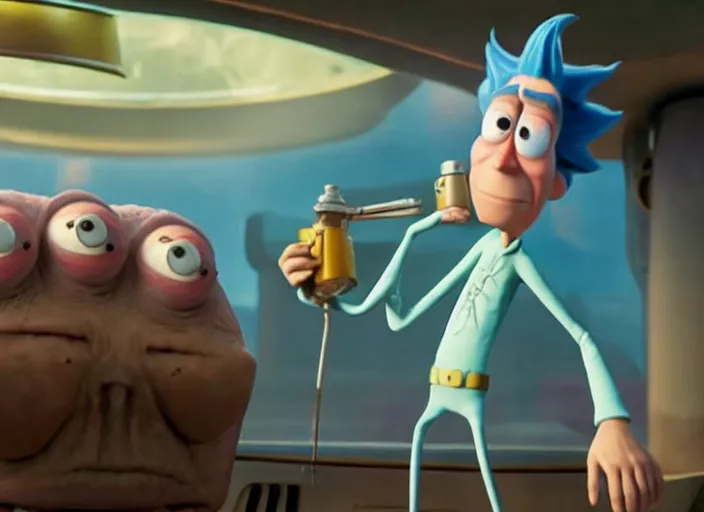 Image similar to film still of rick sanchez in the new pixar scifi movie 4 k,,,,,,,,,,,,,,,,,,,,,,,,,,,,,,,,,,,,,,,,,,,,,,,, aliens