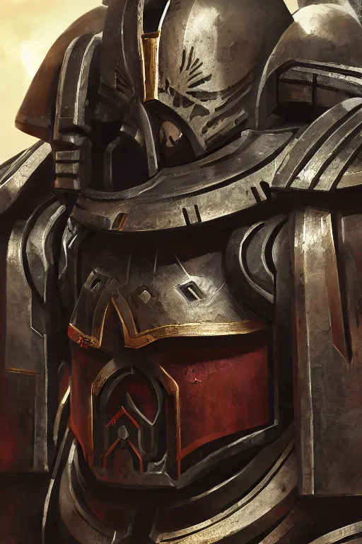 Image similar to armor portrait heros warhammer 4 0 k horus heresy fanart - the primarchs emperor by johannes helgeson animated with vfx concept artist & illustrator global illumination ray tracing hdr fanart arstation zbrush central hardmesh 8 k octane renderer comics stylized