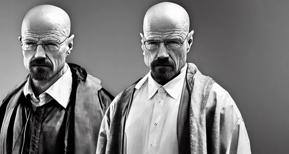 Image similar to walter white as cypher from valorant