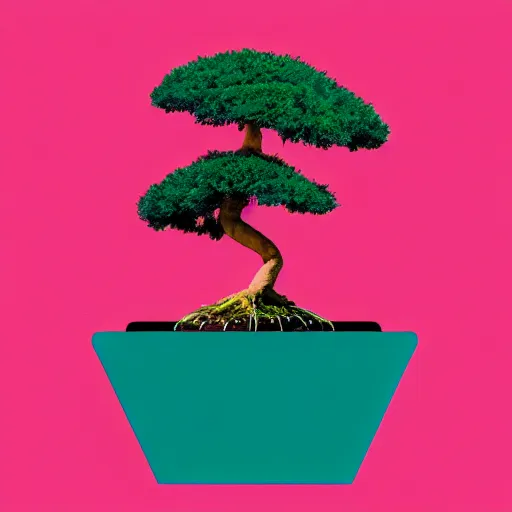 Prompt: bonsai palm! tree but minimalistic concept art by frank stella gilleard james whalen tom, colorful, soft light, trending on artstation, minimalism