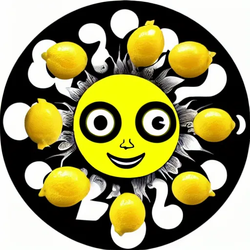 Prompt: lemon with 3rd eye, lemon with 3 eyes, eye in forehead, 3rd eye