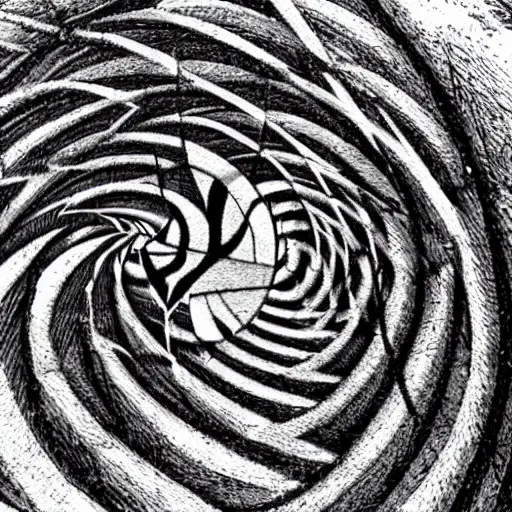 Prompt: hallucinating reality vague remnants of consciousness. An old man's spiral into oblivion