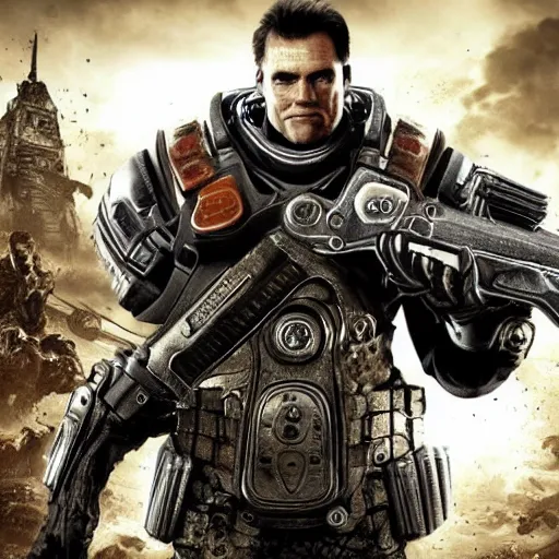 Image similar to Jim Carrey in Gears of War, HD