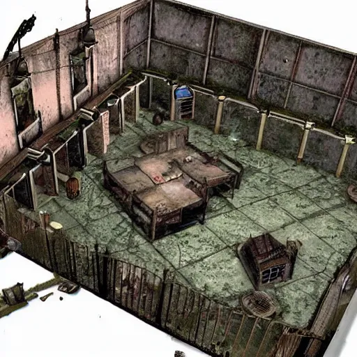 Image similar to Resident Evil Village if it had been a PS1 game