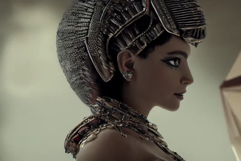 Image similar to a beautiful award winning photo of Cleopatra, very detailed and sharp, 4k cinematic