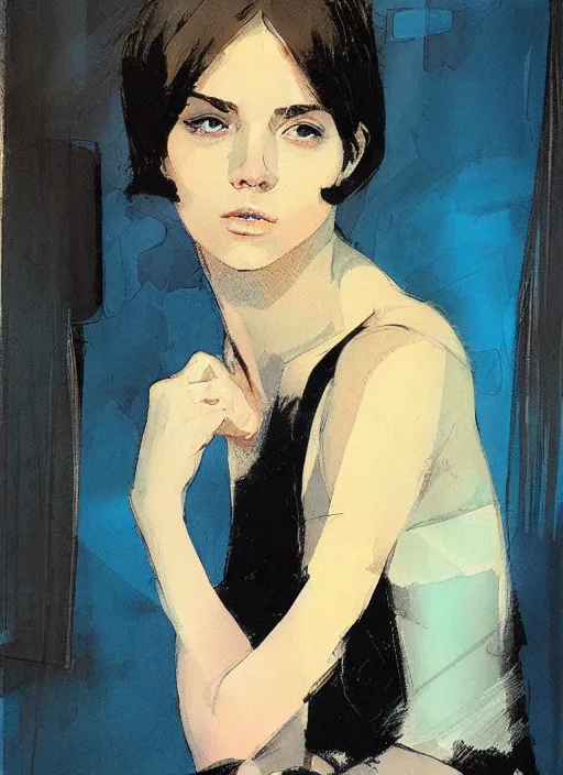 Image similar to a portrait of a pretty young lady by alex maleev