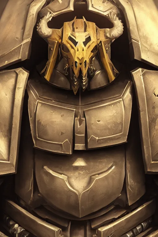 Image similar to armor portrait heros warhammer 4 0 k horus heresy fanart - the primarchs emperor by johannes helgeson animated with vfx concept artist & illustrator global illumination ray tracing hdr fanart arstation zbrush central hardmesh 8 k octane renderer comics stylized