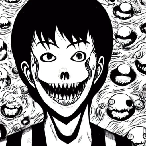 Image similar to junji ito manga character