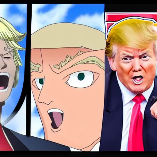 Image similar to donald trump as an anime character