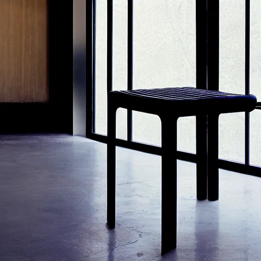 Prompt: the tango stool by tadao ando