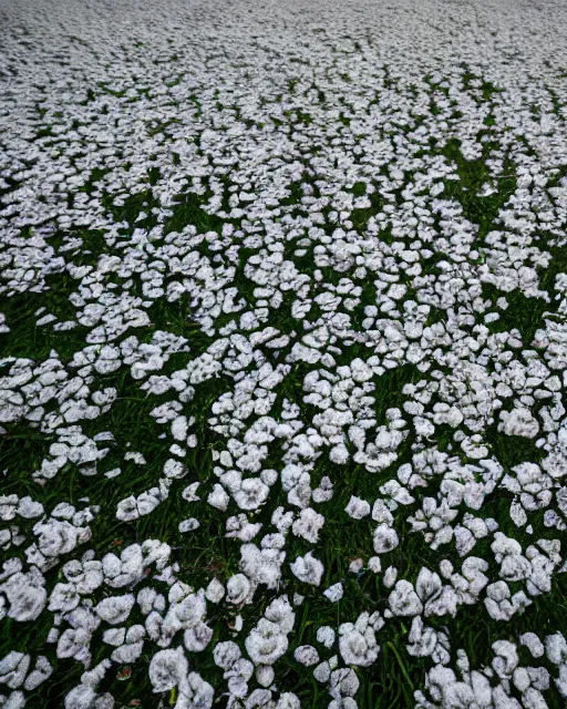 Prompt: explosion in a form of dry cotton flowers over the kerch bridge, wide lens