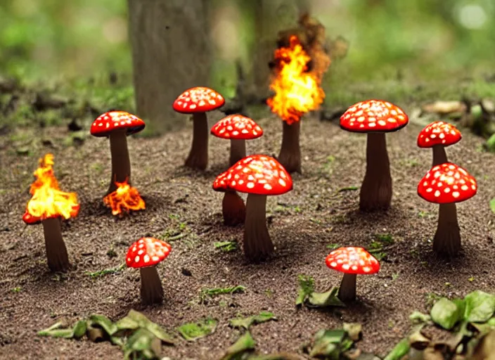 Image similar to mushroom firefighter