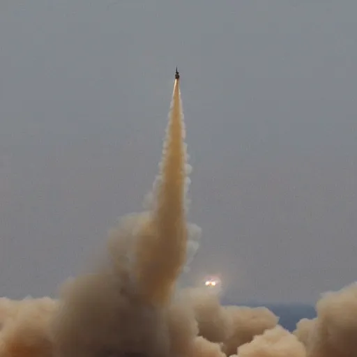 Prompt: Israel's Iron Dome in action, photography