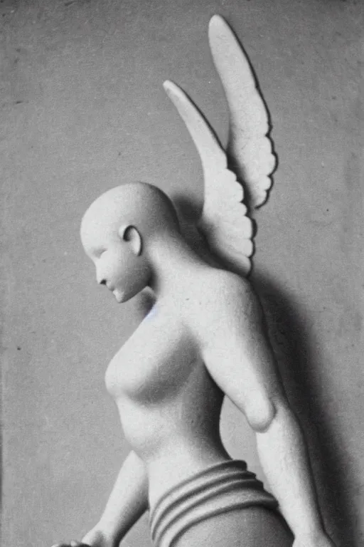 Image similar to old realistic photo of an real angel, angel is doing yoga, photograph, early 1 9 0 0's, black and whitehighly detailed, matte, sharp focus, smooth, sharp focus, illustration