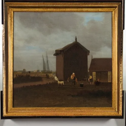 Image similar to a painting in the style of aelbert cuyp.