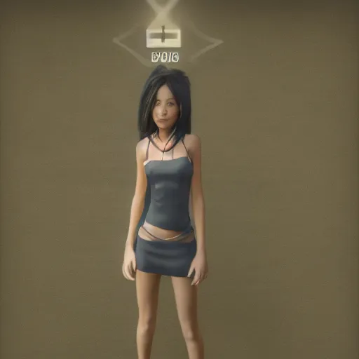 Prompt: concept art of a beautiful girl, t pose, unreal engine render