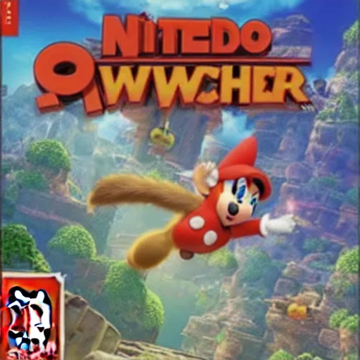 Image similar to nintendo switch box cover art of a new platforming video game featuring miles tails prower