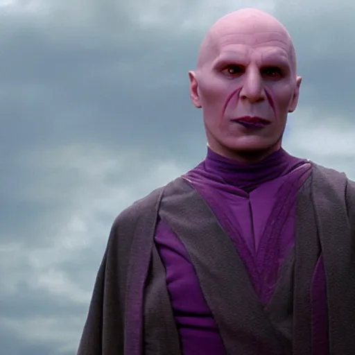 Image similar to lord voldemort as mace windu