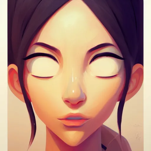 Image similar to face icon stylized minimalist breakfast at tiffany's, loftis, cory behance hd by jesper ejsing, by rhads, makoto shinkai and lois van baarle, ilya kuvshinov, rossdraws global illumination