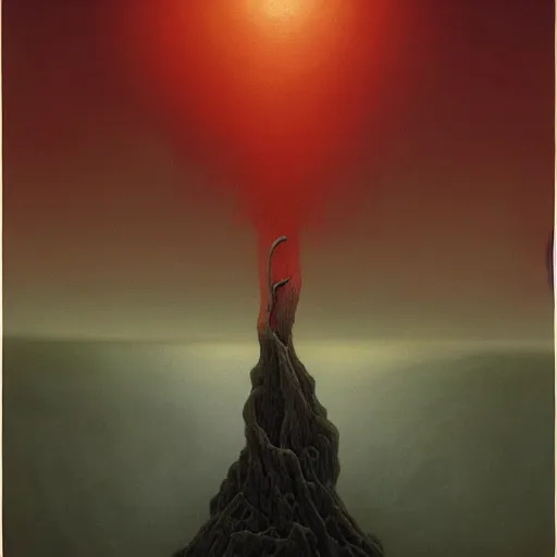 Prompt: life and death by zdzisław beksiński and james mcneill, 8k professionally detailed, trending on artstation, oldest artwork