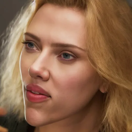 Image similar to photograph of scarlett johansson in a hypnosis session taken by gregsdiary oxana gromova, fess : : high resolution