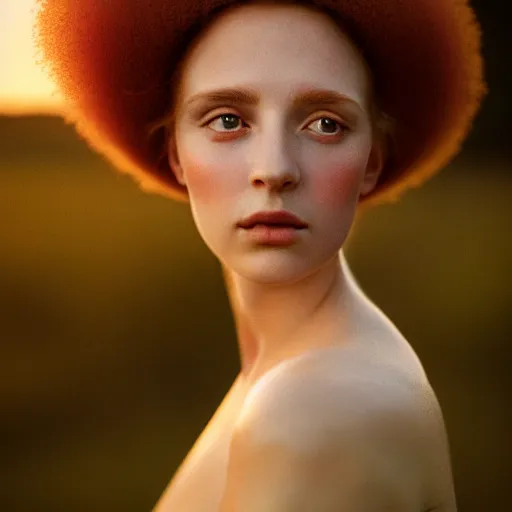 Prompt: photographic portrait of a stunningly beautiful english renaissance female in soft dreamy light at sunset, beside the river, soft focus, contemporary fashion shoot, hasselblad nikon, in a denis villeneuve and tim burton movie, by edward robert hughes, annie leibovitz and steve mccurry, david lazar, jimmy nelsson, extremely detailed, breathtaking, hyperrealistic, perfect face