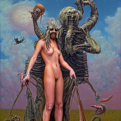 Image similar to an amazing masterpiece of art by gerald brom, trash humpers