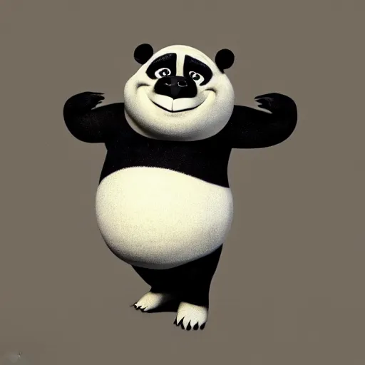 Image similar to Full body portrait of Panda Shrek, disney , trending on artstation, trendy on 9gag funny