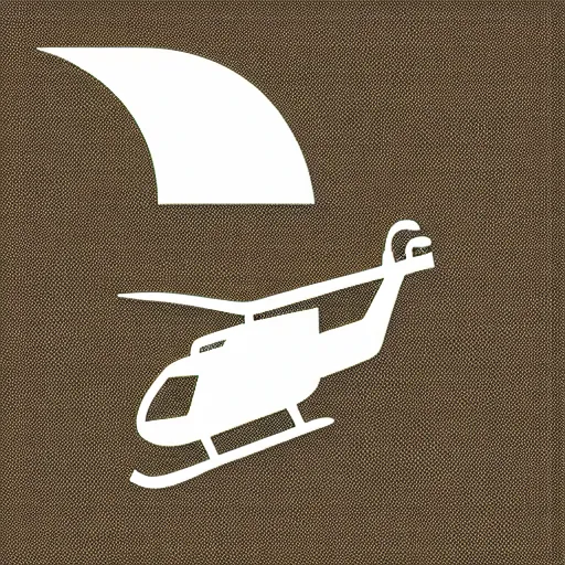 Image similar to retro illustration of a helicopter, logo,