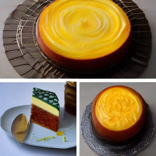 Image similar to egg cake, food photography, very detailed