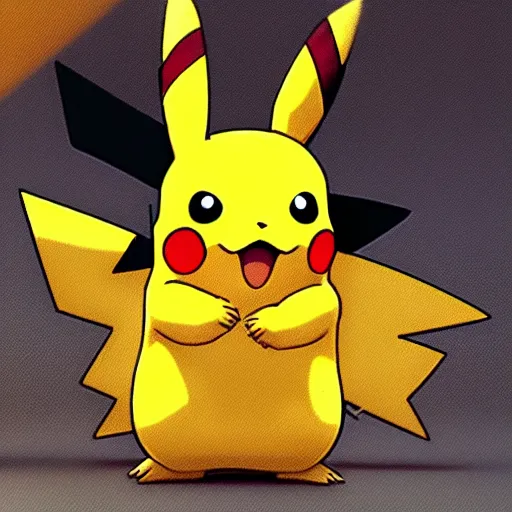 Image similar to Pikachu in The Meta-verse 4K quality super realistic