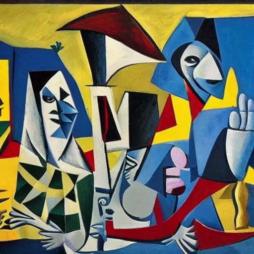 Prompt: Ukraine invasion in the style of Picasso Guernika