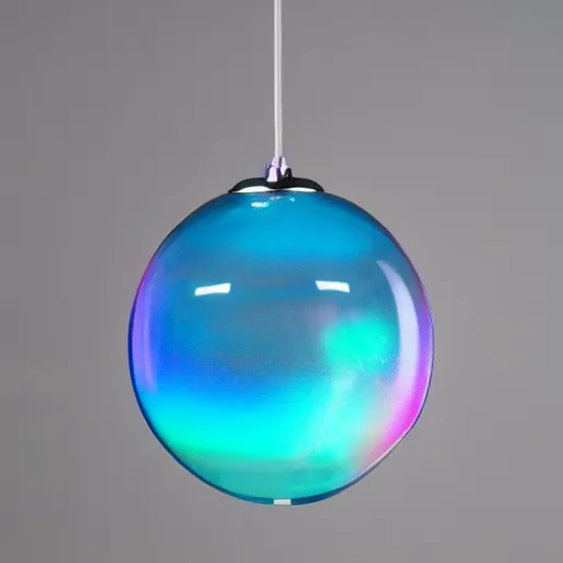 Image similar to gloss metal brightning iridescent lighting sphere