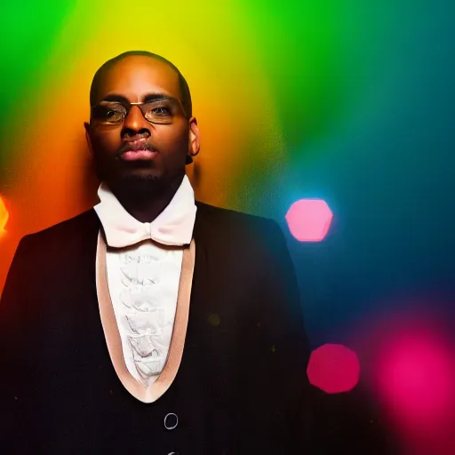 Prompt: mozart rap album, washed out colors, epic, amazing, 8 k, studio camera, studio lighting,