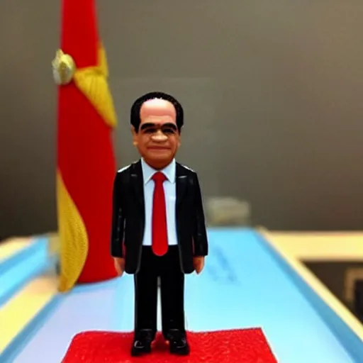 Prompt: abdel fattah el sisi , president of Egypt as a cute mini figure