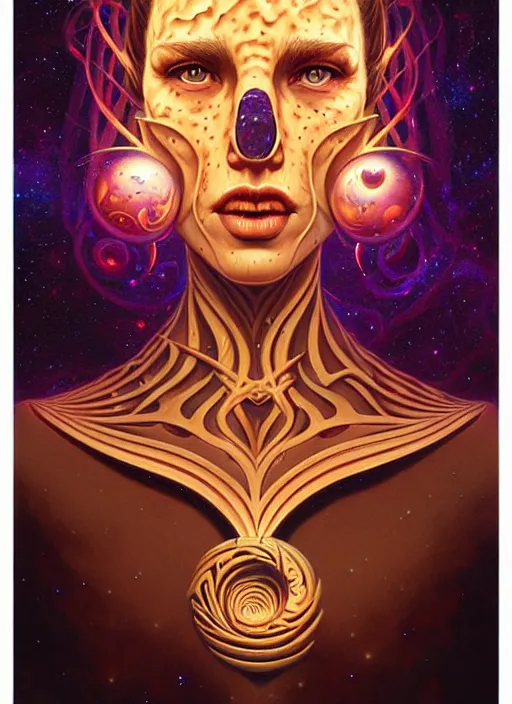 Image similar to cosmic lovecraft random wood symbol portrait, pixar style, by tristan eaton stanley artgerm and tom bagshaw.