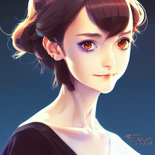 Image similar to winona ryder, portrait shinkai makoto studio ghibli studio key hideaki anno sakimichan stanley artgerm lau rossdraws james jean marc simonetti elegant highly detailed digital painting artstation pixiv