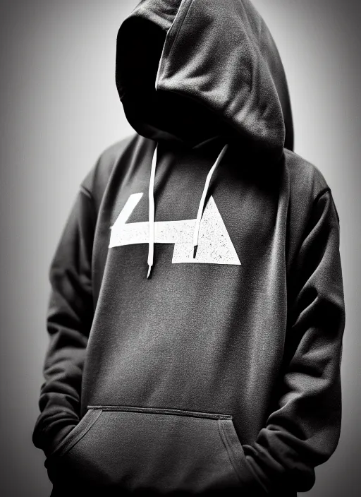 Prompt: hoodie, deep black background, street wear, toyko, intricate, elegant, highly detailed, prism highlights, cgsociety, street photography, smooth, sharp focus, telephoto, depth of field, octane render, blender