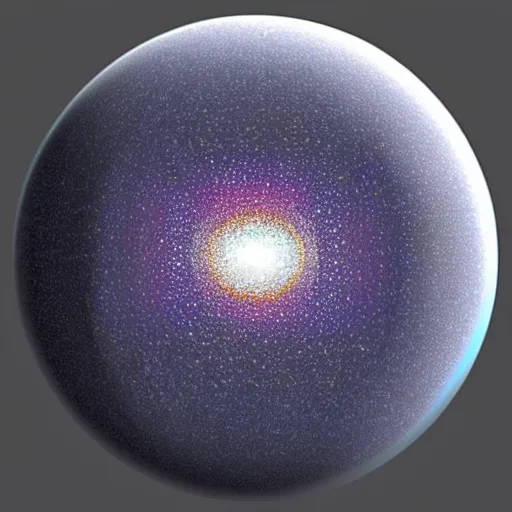 Prompt: a perfect sphere within a sphere within another sphere Symmetrical