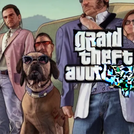 Image similar to GTA5 but the main character is stephen hawking