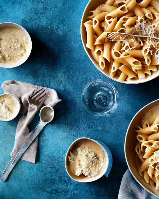 Image similar to a pasta milkshake, cookbook photo