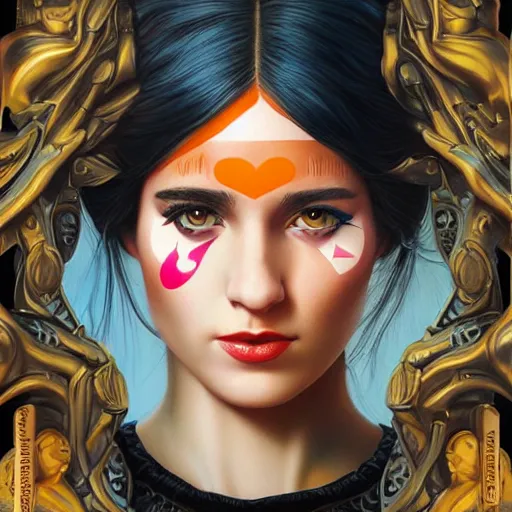 Prompt: Stockholm city portrait, Spanish girl, Pixar style, by Tristan Eaton Stanley Artgerm and Tom Bagshaw.
