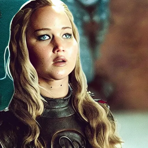 Image similar to polaroid shot of jennifer lawrence in game of thrones audition