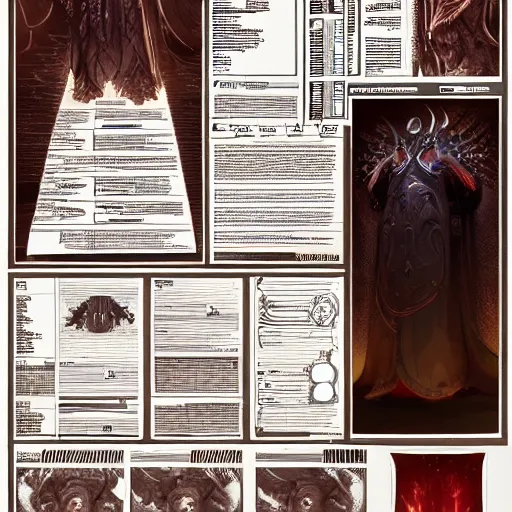 Image similar to arch lich design, character sheet, Moebius, Greg Rutkowski, Zabrocki, Karlkka, Jayison Devadas, Phuoc Quan, trending on Artstation, 8K, ultra wide angle, zenith view, pincushion lens effect.