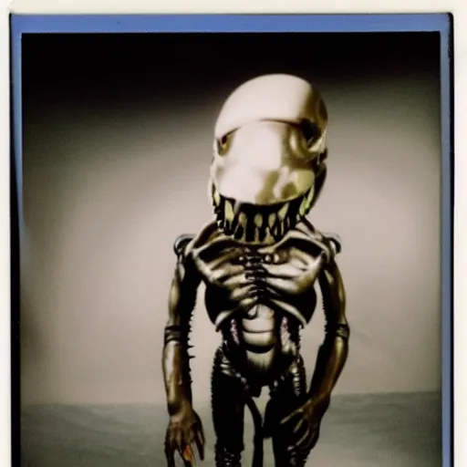 Image similar to polaroid image of xenomorph in a presidential debate