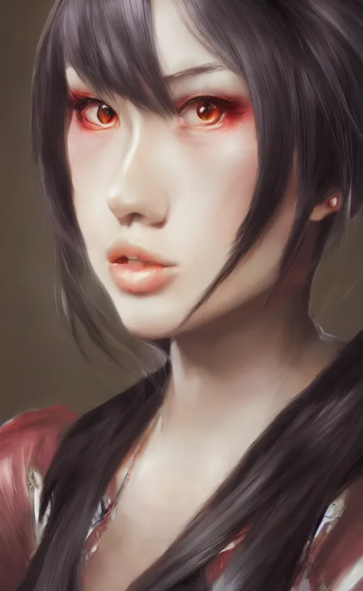 Image similar to kurumi from date alive portrait, dynamic lighting, photorealistic fantasy concept art, trending on art station, stunning visuals, creative, cinematic, ultra detailed