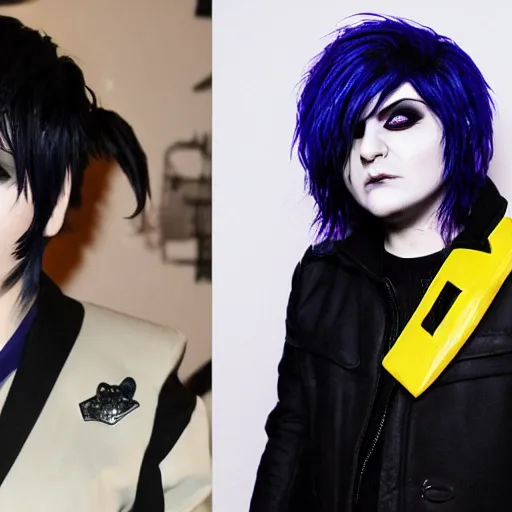 Image similar to Gerard Way cosplaying as Kris from Deltarune
