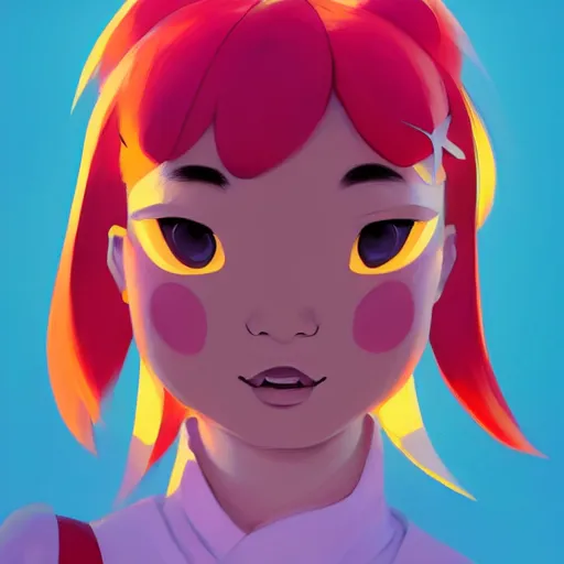 Image similar to face icon stylized minimalist an asian girl in a pikatchu costume, loftis, cory behance hd by jesper ejsing, by rhads, makoto shinkai and lois van baarle, ilya kuvshinov, rossdraws global illumination